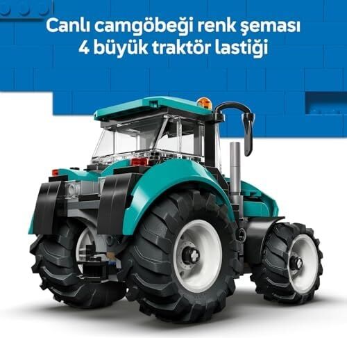 City Traktör 60498 – 6 Yaş ve Üzeri Erkek ve Kız Çocuklar Için Çiftçi Minifigürü Içeren Yaratıcı Dekoratif Oyuncak Araba Yapım Seti, Çocuklar Için Eğlenceli Hediye Fikri (204 Parça)