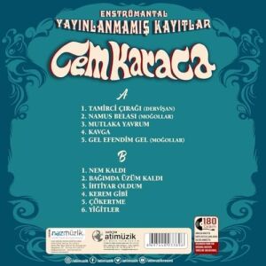 Cem Karaca Yayınlanmamış Kayıtlar Plak (Enstrümantal Plak)