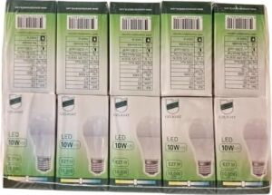 10'lu Uzlight 10W A60 E27 4000K Gün Işığı LED Ampul