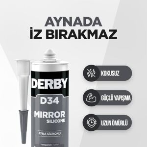 D34 Ayna Silikonu Şeffaf - 320G