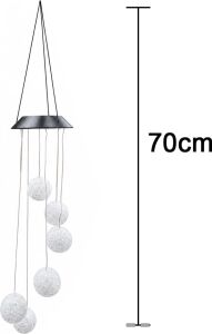 Solar Garden Lights Hanging Eva Ball Güneş Enerjili Asılabilir Bahçe Aydınlatma IP44 Dış Mekan Dekoratif LED Işık 6 Saat Şarj 8 Saat Aydınlatma Eva Top Sarkıt Lamba | Tp6