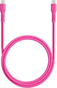 Usb-C - Usb-C 120CM 60W Pd/qc Hızlı Şarj/data Kablosu Neon 2DK59N (Neon Pembe)