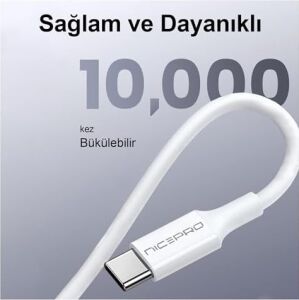 Npo Hızlı Şarj ve Data Kablosu (Type-C To Type-C, 45W, 200CM)