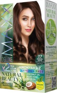 Natural Beauty Amonyaksız Set Saç Boyası 7.7 Karamel Kahve