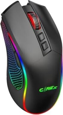 Crossfire Air Kablosuz 10000 Dpi Pixart PMW3325 Sensör Makro Yazılımlı Chromatic Rgb Kablosuz Gaming Mouse - Siyah