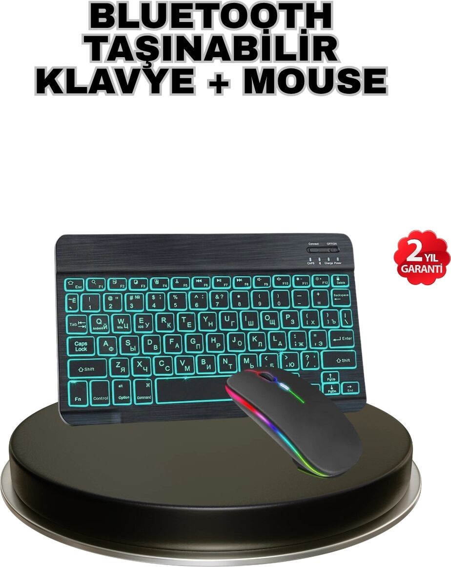 Aydınlatmalı Türkçe Q Rgb Klavye Sessiz ve Dayanıklı Tuş Takımı