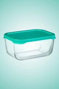 Snow Box Saklama Kabı 420 cc Ikili Plastik Turkuaz Kapaklı