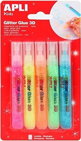 Aplı Yapıştırıcı-Aplı 3D Neon 5 Renk