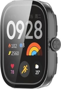 Xiaomi Redmi Watch 5 ile Uyumlu Kılıf Ekranı Tam Kapatan Silikon Yapılı Ekran Koruma Redmi Watch 5 ile Uyumlu Ekran Koruyucu (Şeffaf)