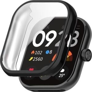 Xiaomi Redmi Watch 5 ile Uyumlu Kılıf Ekranı Tam Kapatan Silikon Yapılı Ekran Koruma Redmi Watch 5 ile Uyumlu Ekran Koruyucu (Şeffaf)