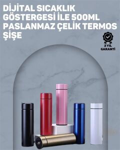 Yüksek Isı Korumasına Sahip Taşınabilir Çelik Termos
