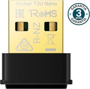 T3U, AC1300 Mbps, Çift Bant, USB 2.0, Wi-Fi 5 USB Adaptör