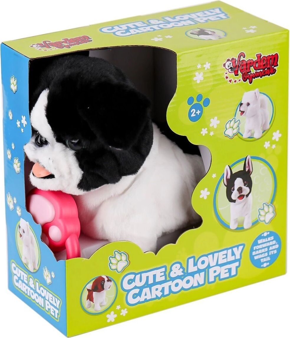 PR66308-25T Tasmalı Yürüyen Peluş Fransız Köpeği