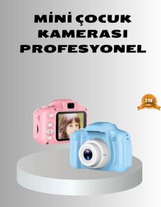 8mp Mini Çocuk Fotoğraf Makinesi – Pembe Ses Kaydı Özellikli