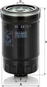 Yakıt Filtresi Wk 8019/1 (Hyundai)