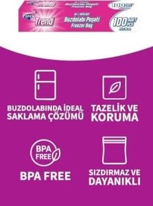 Trend Buzdolabı Poşeti Orta Boy 100’LÜ