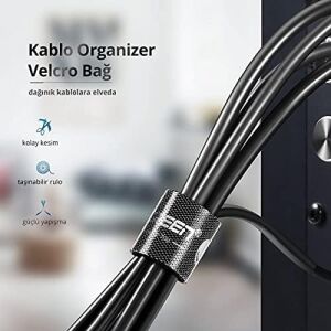 Kablo Düzenleyici Cırt Band, 5 Metre