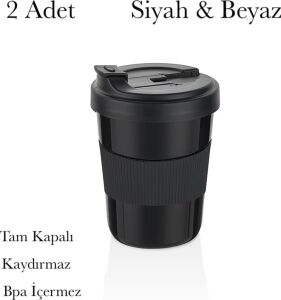 2 Adet Kahve Bardağı 550 ml Bpa Içermez Yürüyüş Seyahat Oto