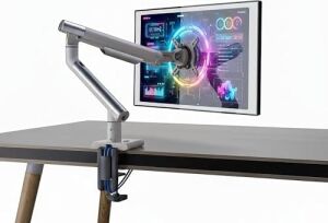 Npo STD49012UW 17''-32'' Ultra Slim Alüminyum Monitör Kolu, 2xusb Portlu Amortisörlü Vesa Tutucu, Ergonomik 360 Pivot (9kg)