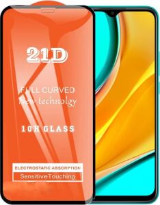 Xiaomi Redmi 9 ile Uyumlu Ekran Koruyucu 21D Tam Kaplayan