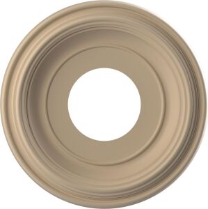 Ekena Millwork CMP10TRGBE Geleneksel Termoform Pvc Tavan Madalyonu (5 1/2 Cm'ye Kadar Kanopilere Uyar), 10'' Od, Ultracover Saten Smokey Bej