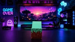 Xbox Joystick Stand Mcraft Edition | Doğa Dostu Hammadde