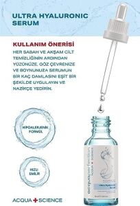 Acqua Perfection Ultra Yoğun Nemlendirme ve Dolgunlaştırıcı Etkili, Kırışık Karşıtı Hyaluronic Serum (Ultra%3 Hyaluronic Acid) 30ML, Yenileyici Etki, Tüm Ciltlere Uygun