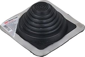 Oatey 14052 10,2 cm Master Flaş, 20,3 x 20,3 cm Taban, Profilli Malzemelerle Kullanım Için ve Her Türlü Çatı Yüzeyine Monte Edilebilir, 0,6 cm - 14,6 cm