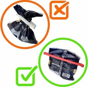 Ekstra Uzun Poşet Klipsi Ambalaj ve Torba Kapatma Aparatı Paket Mandalı 20CM Geniş Ağız 2 Adet