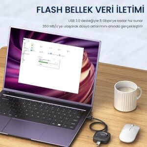 4 Port USB 3.0 Çoklayıcı Hub Beyaz