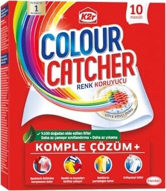 K2R Colour Catcher Renk Koruyucu 10'lu Mendil (1 x 10 Adet)