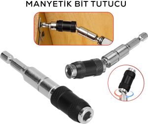 Manyetik Bit Tutucu - Mafsallı - Döner Başlık