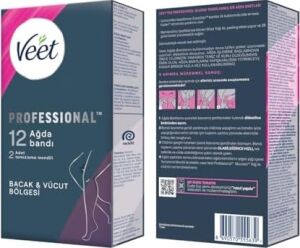 Professional Sir Ağda Bandı Bacak & Vücut Bölgesi Hassas Ciltler Için 12'li