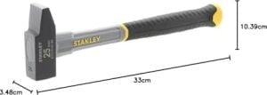 STHT0-54154 Fiberglass Saplı Mühendis Çekiç, 500 gr