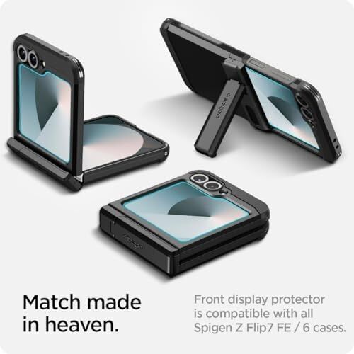 Galaxy Z Flip 6 ile Uyumlu Cam Ekran Koruyucu Kolay Kurulum Glas.tr Ez Fit Slim Hd (2 Adet) - AGL07972