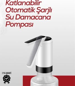 Akıllı Şarjlı Damacana Pompası Tek Tuşla Su Dolum