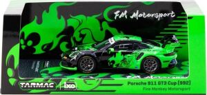 Tarmac Works 1/64 Porsche 911 Gt3 Cup (992) Fire Monkey Motorsport - Tarmac Works x Ixo Models