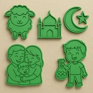 Bayram Seti Hamur Şekillendirici/kurabiye, Seramik, Polimer Kil, Oyun Hamurları/karışık Renk