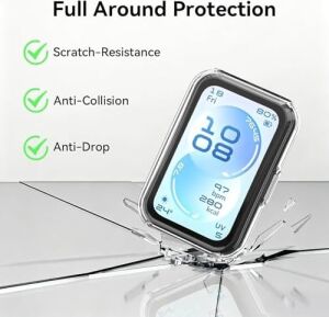 Band 11 ile Uyumlu 360° Kasa Koruyucu Yumuşak Tpu Kılıf Dokunmayı ve Netliği Etkilemeyen BAND11 Ekran Koruma Çizilmeye Karşı  Band 11 Ekran Koruyuculu Kılıf (Şeffaf)
