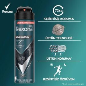 Men Erkek Sprey Deodorant Kömür Detox 150 ml