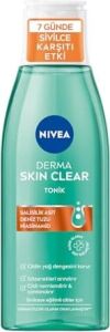 Skin Clear Sivilce Karşıtı Tonik 200ML,GÖZENEK Arındırıcı,cildin Yağ Dengesini Korur,nemlendirir,salisilik Asit (Bha) Deniz Tuzu, Niasinamid,sivilceye Eğilimli Ciltler