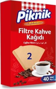 Piknik Kahve Filtre Kağidi 40'li No:2