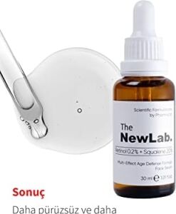 The Newlab. Yenileyici ve Kırışıklık Karşıtı Gece Serumu%0.2 Retinol &%20 Squalene 30 ml