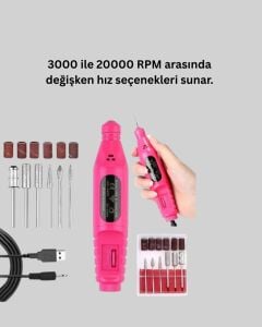 12V Çok Fonksiyonlu Tırnak Bakım Cihazı Yeni Nesil