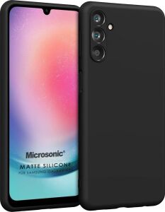 Matte Silicone  Galaxy A05S Için Kılıf Siyah [galaxy A05S ile Uyumlu Kılıf - Siyah]