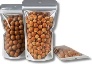 Şeffaf Metalize Doypack Gıda Saklama Torbası, Zip Kilitli, (100, 16X27)