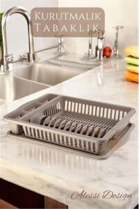Bulaşık Durulama Sepeti Tabaklık Bulaşık Kurutmalık Kahve Alessi 715438