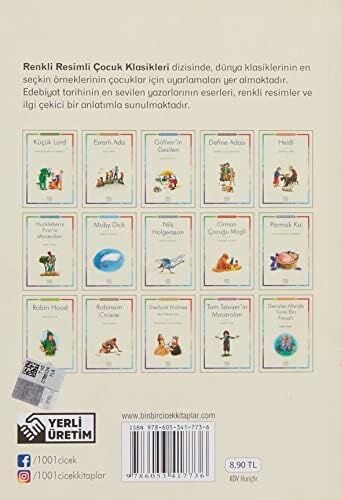Renkli Resimli Çocuk Klasikleri-Esrarlı Ada