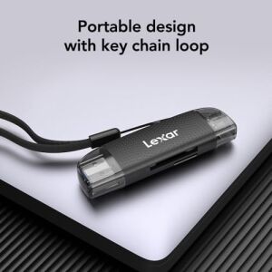 Çift Yuvalı Usb-A/c Okuyucu, 205MB/S&APOS;YE Kadar Aktarım Hızı, Sd ve Microsd Kartları (LRW310X-BNBNG) Destekler