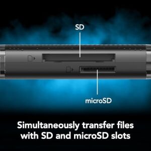 Çift Yuvalı Usb-A/c Okuyucu, 205MB/S&APOS;YE Kadar Aktarım Hızı, Sd ve Microsd Kartları (LRW310X-BNBNG) Destekler